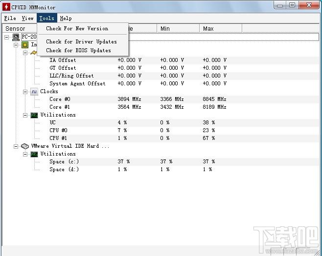 HWMonitor,HWMonitor下载,cpu监测,CPU监测工具,cpu温度检测软件