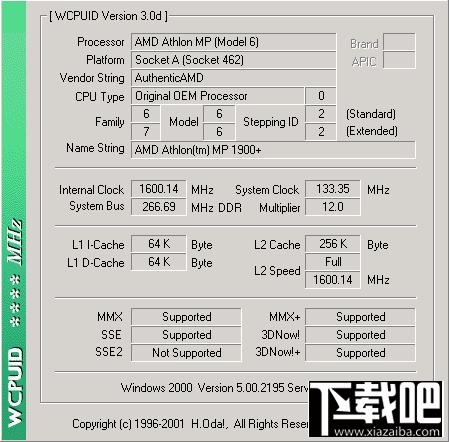 WCPUID 3.3 Build 1092,WCPUID 3.3 Build 1092下载,WCPUID 3.3 Build 1092官方下载