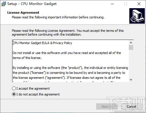 CPU Monitor Gadget下载,CPU监视器