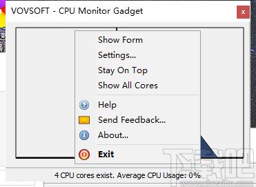 CPU Monitor Gadget下载,CPU监视器