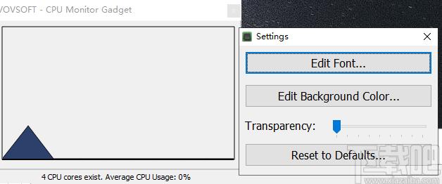 CPU Monitor Gadget下载,CPU监视器